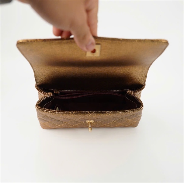 Túi Chanel Coco vàng đồng sz22 (code 28081328) (BMC) +