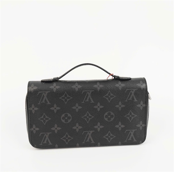 Túi LV Clutch đen có tay cầm sz22 (KG) +