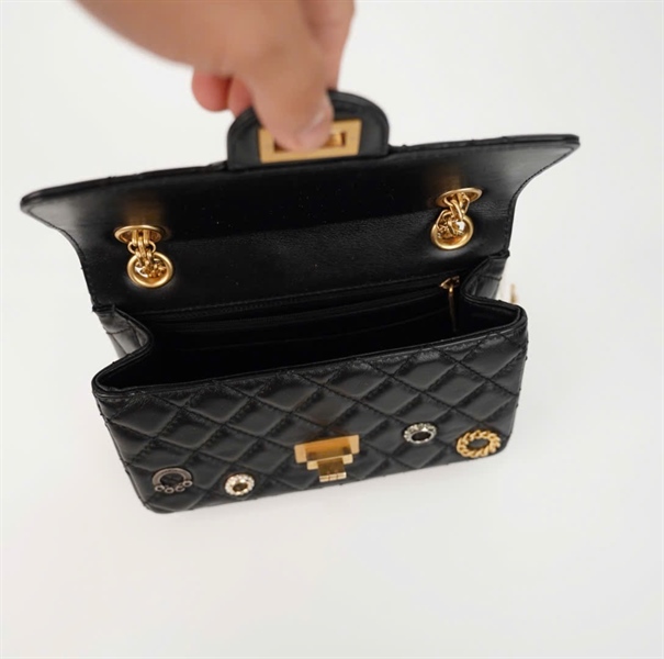 Túi Chanel Charm màu đen ( ULPU4N90) sz20 ( HC) +