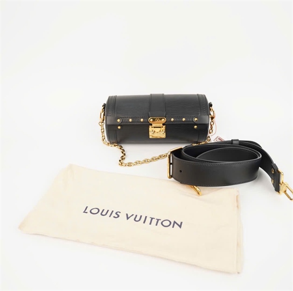 Túi LV Papillon trunk đen 2 strap sz20 (BMC) +