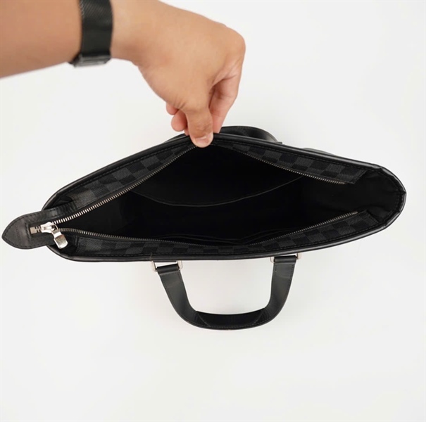 Túi LV tote đen ô vuông sz34 (KG) +