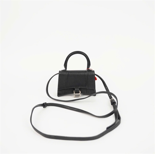 Túi Balenciaga Hourglass đen size mini (Manly) KG+