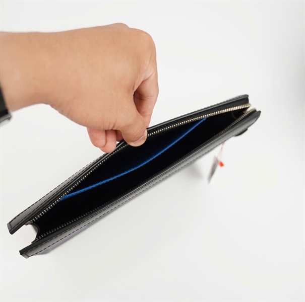 Túi LV Clutch ô vuông xanh đen sz27 +