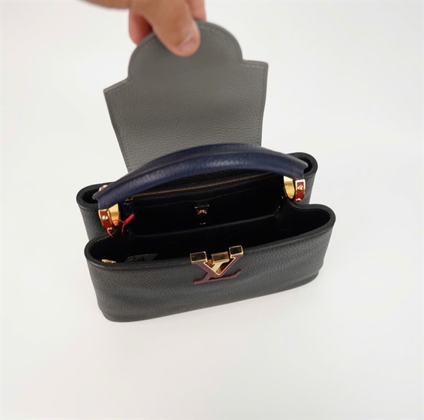 Túi LV capu xanh xám đen size 26 (hthom) +