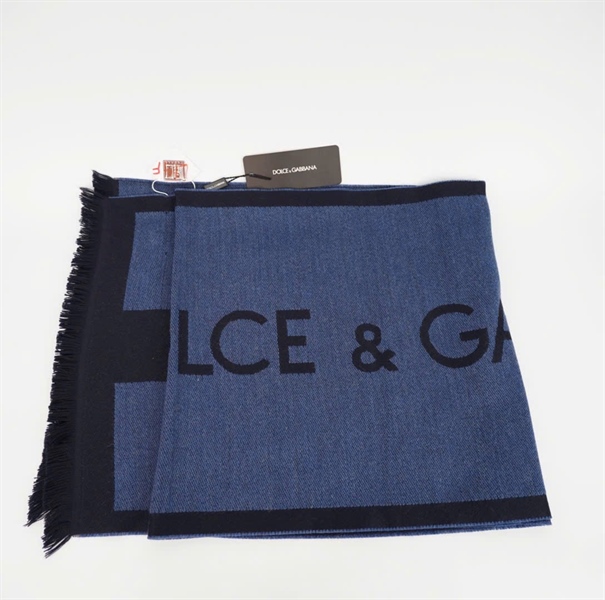 Khăn D&G xanh phối đen sz164x36 (PN) +