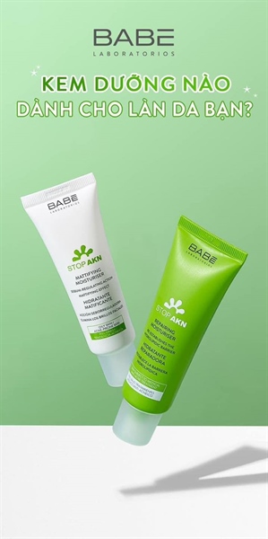 Kem dưỡng BaBe Stop Akn - Repairing Moisturiser 50ml