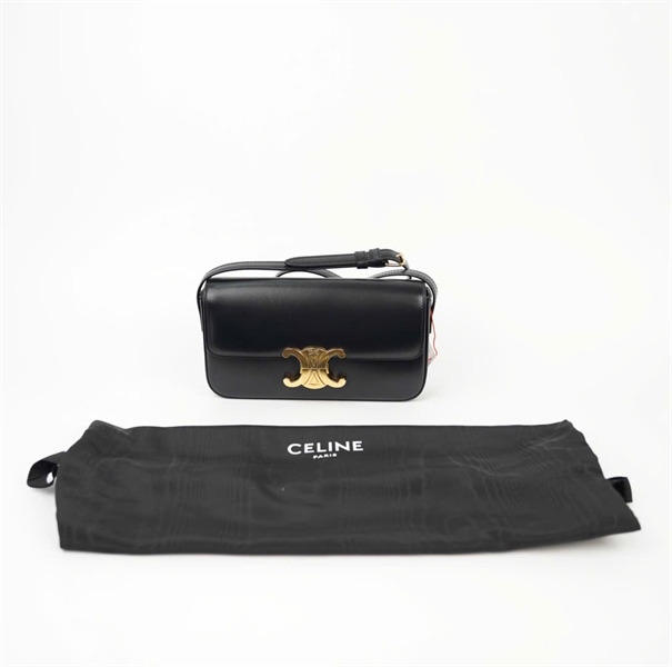 Túi Celine đen bóng sz 20cm (HC)+