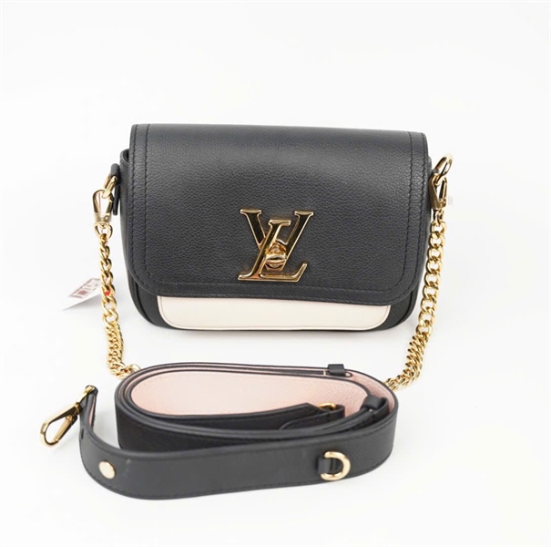 Túi LV Lockme Tender đen màu nude size 20 (BQ) KG+