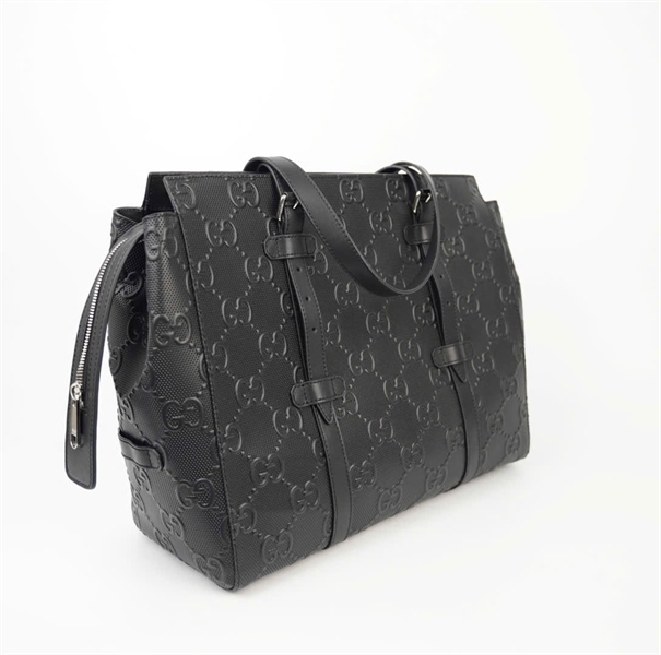 Túi GG đen logo in nổi sz36 KG +