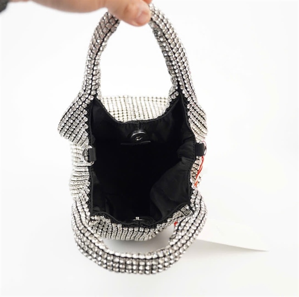 Túi Giarite trắng đính cườm sz14 KG +