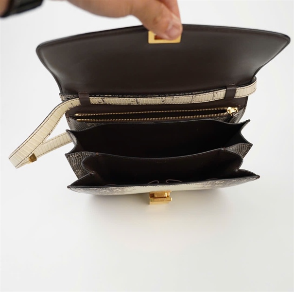 Túi Celine Lizard xám trắng 22cm (F-LA-1167) (HC)+