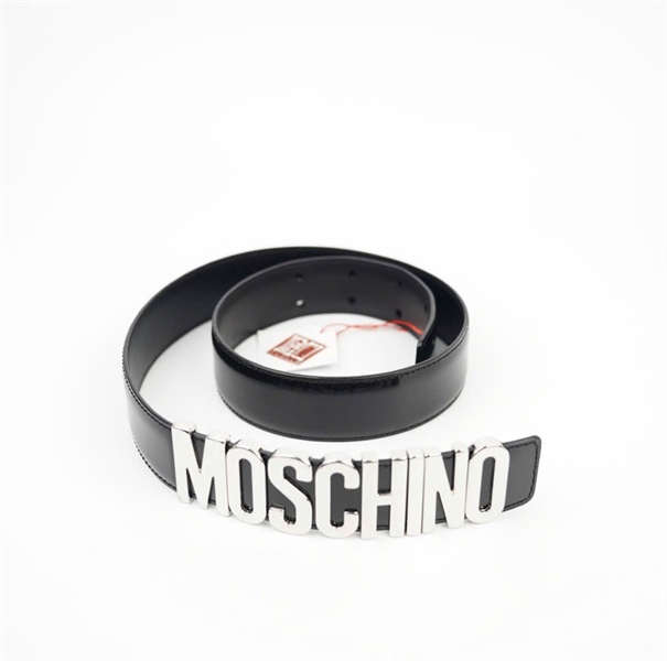 Thắt lưng Moschino đen bản 3cm KG +