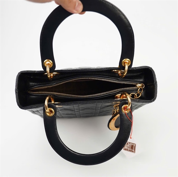 Túi Dior Lady đen size M (BQ) KG+