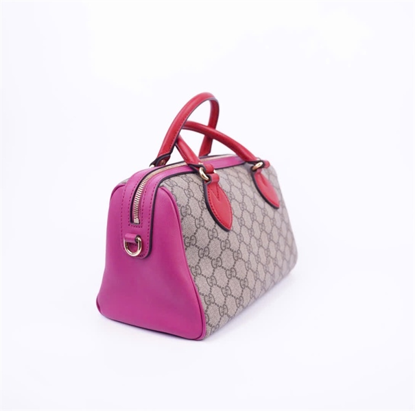 Túi GG Pre- Owned viền hồng sz28 KG +