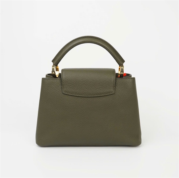 Túi LV Capu rêu hoa vàng sz 26cm (HC)+