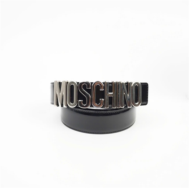 Thắt lưng Moschino đen bản 3cm KG +