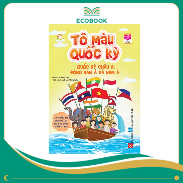 Tô màu quốc kỳ - Quốc kỳ châu á: Đông Nam á và Nam á