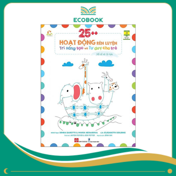 25++ hoạt động rèn luyện trí sáng tạo và tư duy cho trẻ - Nối số và tô màu