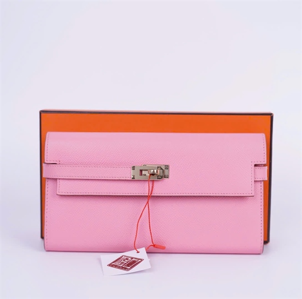 Ví Hermes Ketty hồng (HC) +