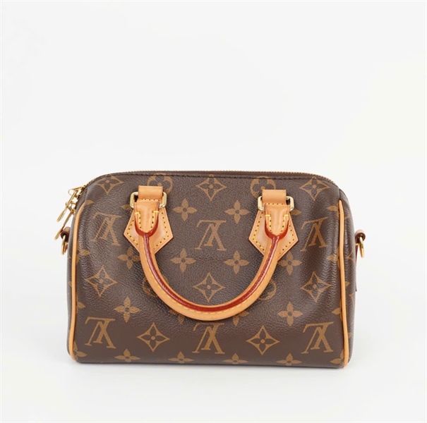 Túi LV Speedy hoa nâu kèm ổ+ chìa sz20 (LTB) KG +