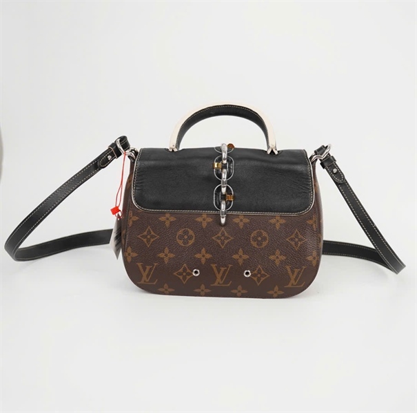 Túi LV Lookit hoa nâu nắp đen (PL0147) sz20 (HC) +