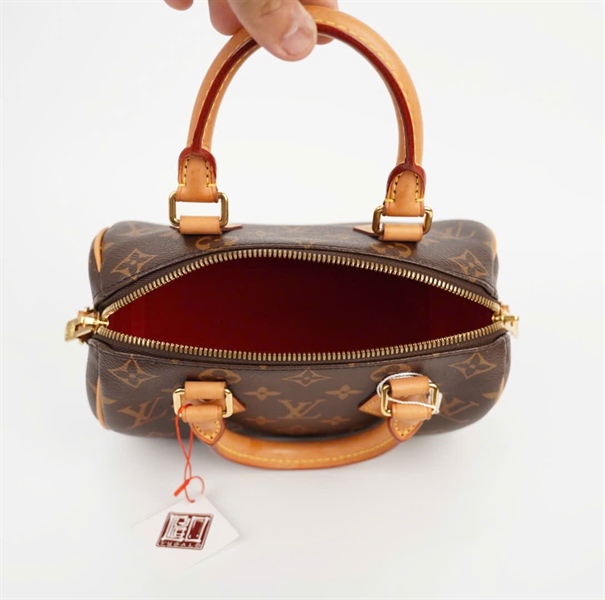 Túi LV Speedy hoa nâu kèm ổ+ chìa sz20 (LTB) KG +