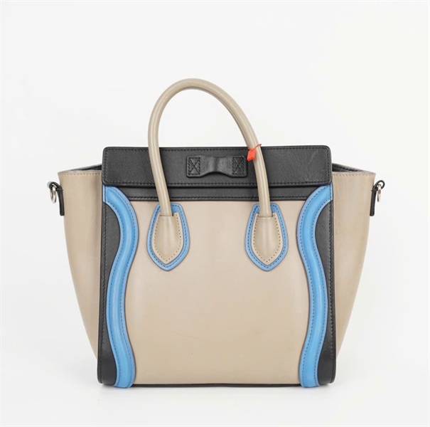 Túi Celine xám viền xanh đen (LTB) KG +