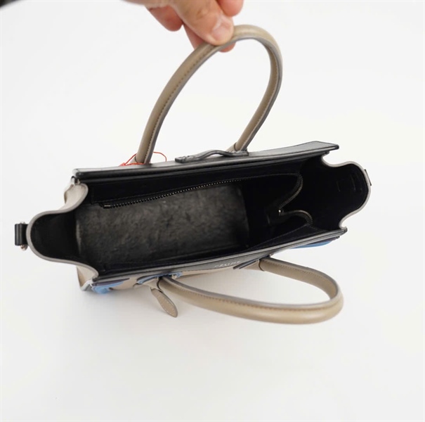 Túi Celine xám viền xanh đen (LTB) KG +