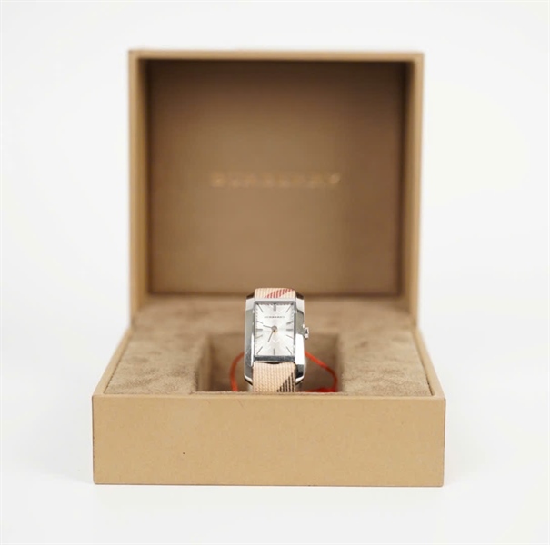 Đồng hồ BBR mặt vuông dây vải (23326) KG+