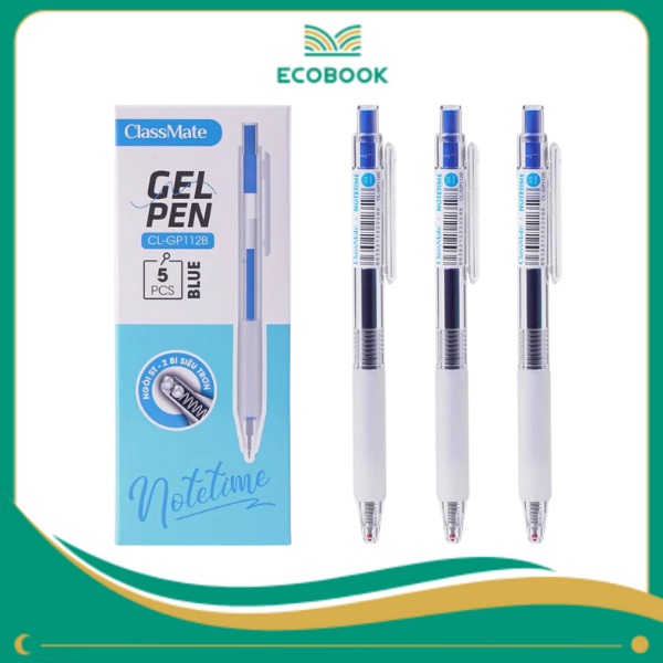 Bút gel bấm NoteTime CL-GP112B xanh 0.5