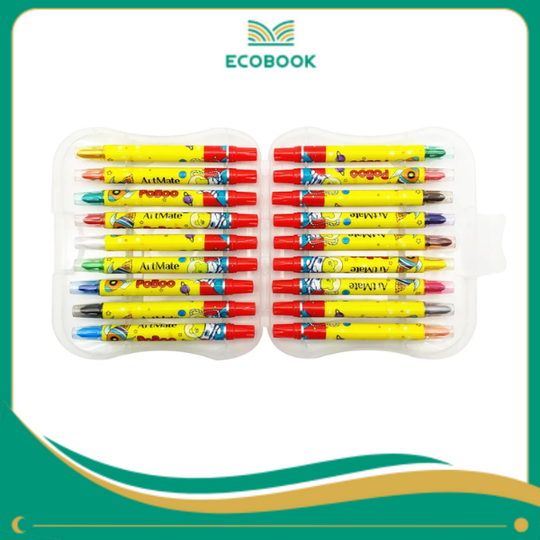 Bút sáp vặn 18 màu AM-TC302