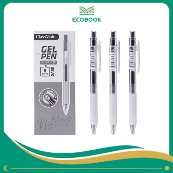 Bút gel bấm NoteTime CL-GP112D đen 0.5