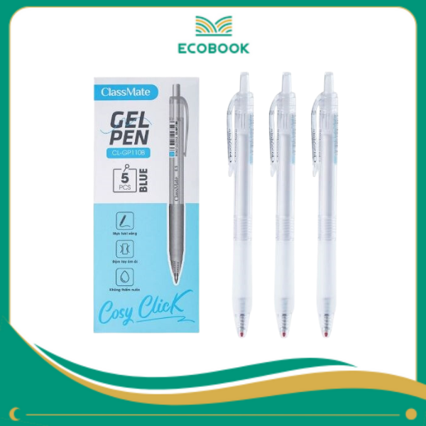 Bút gel bấm Cosy CL-GP110B xanh 0.5