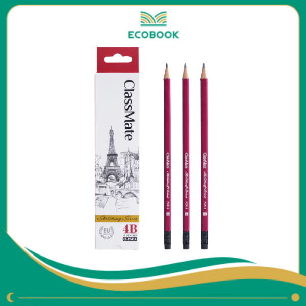 Bút chì gỗ có tẩy 4B-PC414