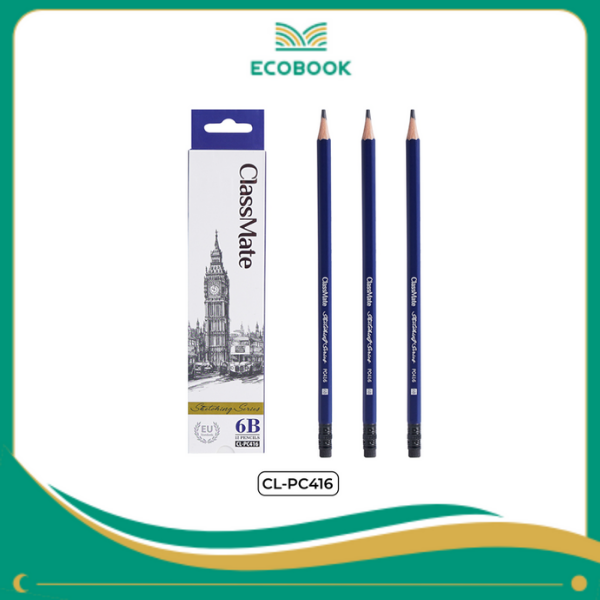 Bút chì gỗ có tẩy 6B-PC416
