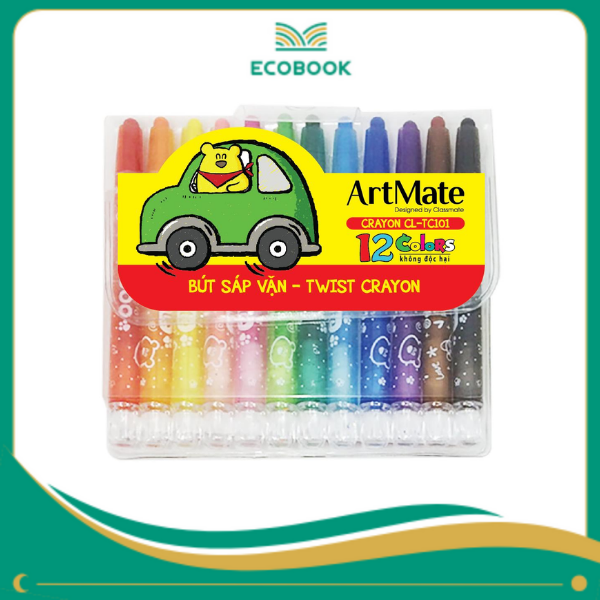 Bút sáp vặn 12 màu AM-TC101 Bút sáp vặn 12 màu AM-TC101