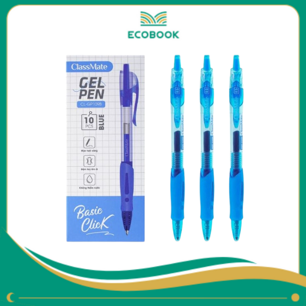 Bút gel bấm Basic CL-GP109B xanh 0.5
