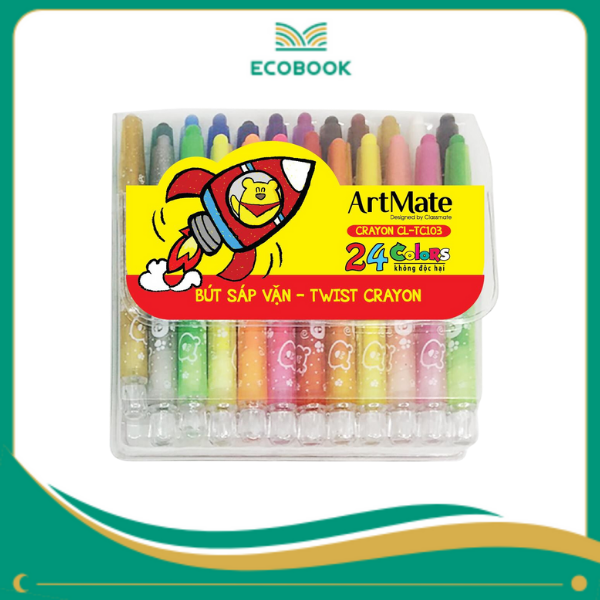 Bút sáp vặn 24 màu AM-TC103