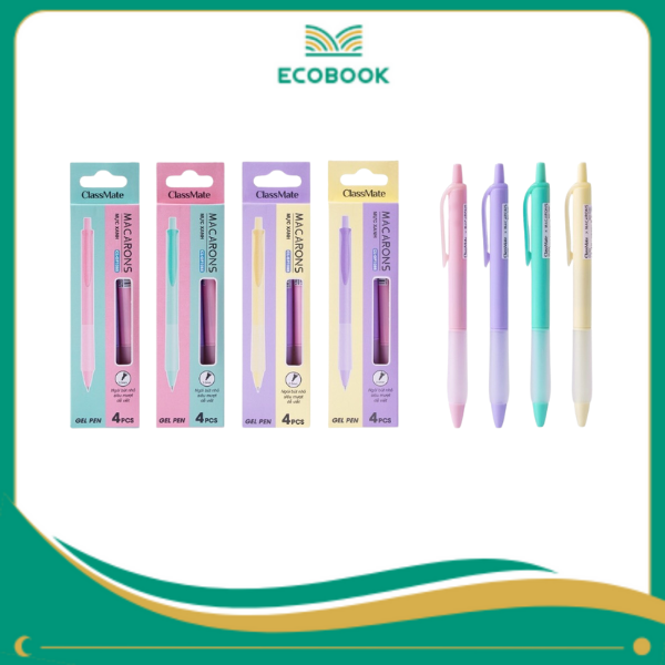 Bút gel bấm Macarons CL-GP108 xanh 0.5