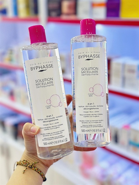 Tẩy trang Byphasse Hồng 500ml (VAT)