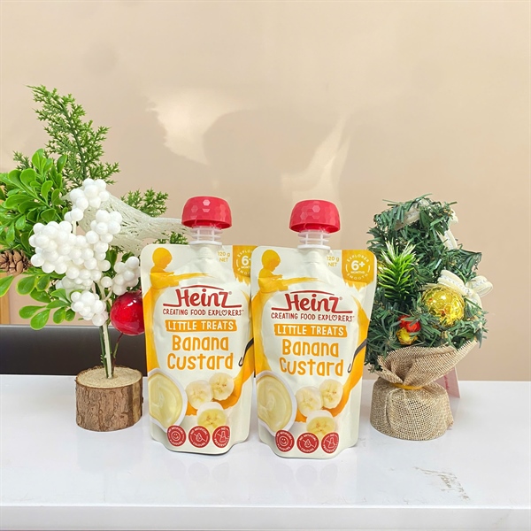 Váng sữa Heinz hoa quả nghiền 6M+ 120g Chuối