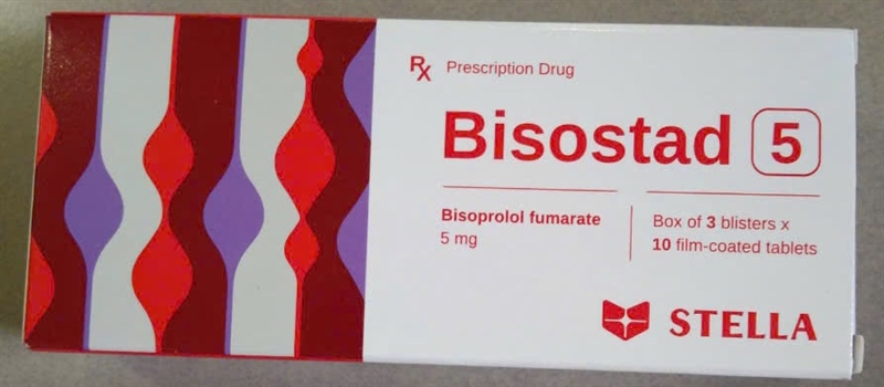 Bisostad 5 (Bisoprolol Fumarate 5mg) (Hộp 3 vỉ x 10 viên) - Stella