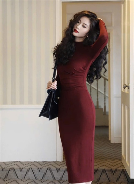 Mailin Dress_Đỏ Đậm