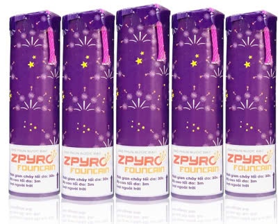 Ống phun nước bạc hiệu ứng bông lúa