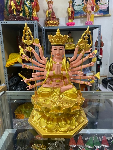 Tượng Chuẩn Đề Bồ Tát(30cm - nhủ vàng)