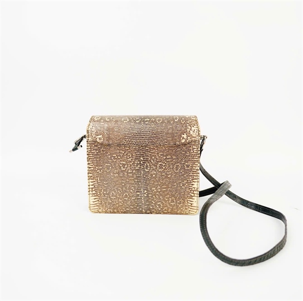 Túi Hermes da trăn trắng xanh rêu sz 17 (stamp O) (HC) +