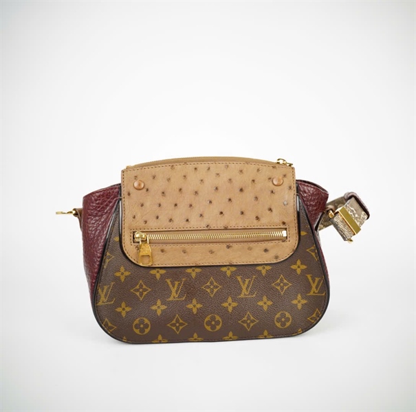 Túi LV hoa nâu phối xám size 25 (HC) +