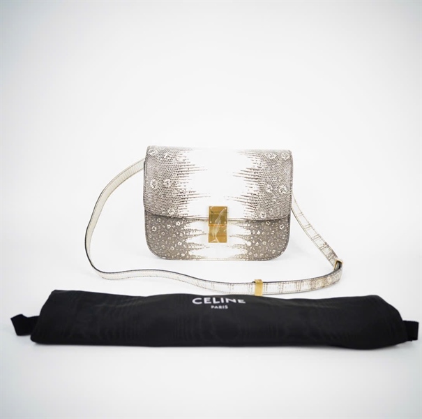 Túi Celine Classic Box Lizard sz23 KG+