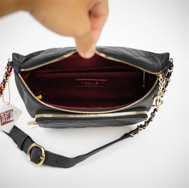 Túi Chanel Bumbag đen (28272516) sz24 (HC) +