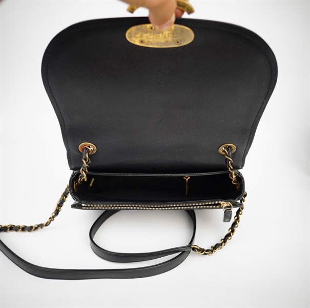 Túi Chanel đen trơn (24521020) sz25 (HC) +